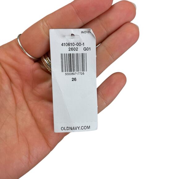 Old Navy NWT Plus Size Black Denim OG Loose High Rise Ripped Cut Off Jeans - Picture 7 of 9